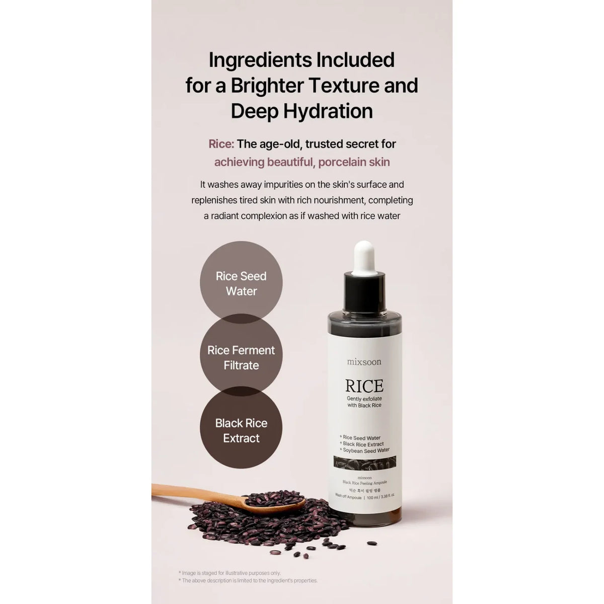 Mixsoon Black Rice Peeling Ampoule 100ml