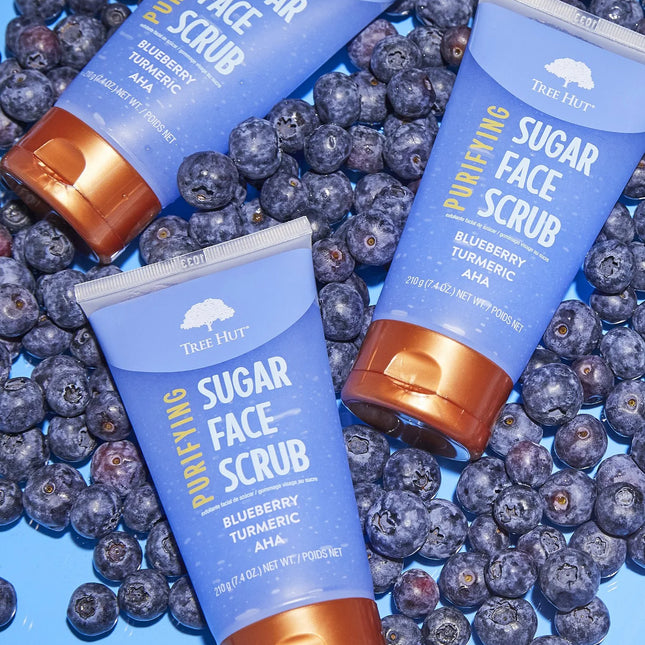 Tree Hut Exfoliante facial purificante de arándanos y cúrcuma