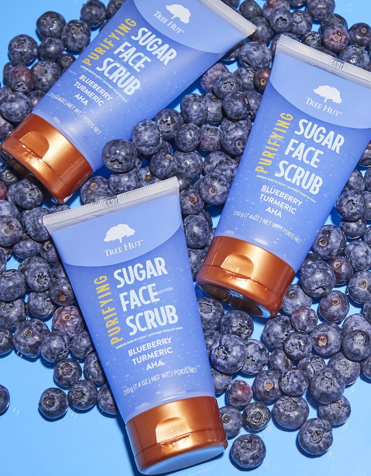 Tree Hut Exfoliante facial purificante de arándanos y cúrcuma