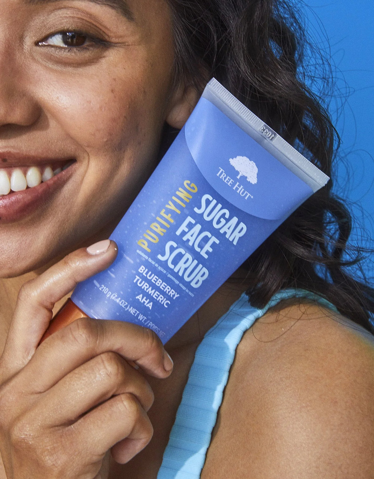 Tree Hut Exfoliante facial purificante de arándanos y cúrcuma