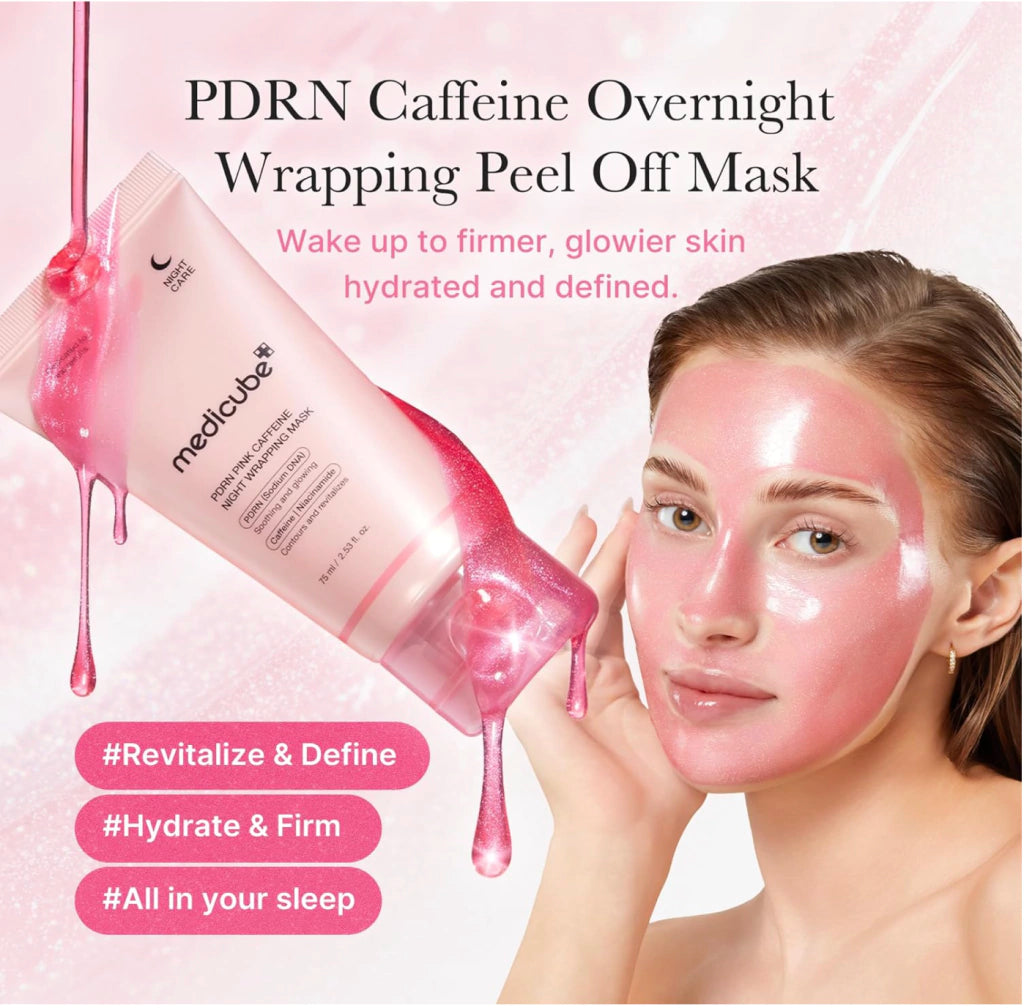 Medicube PDRN Pink Collagen Caffeine Night Wrapping Mask