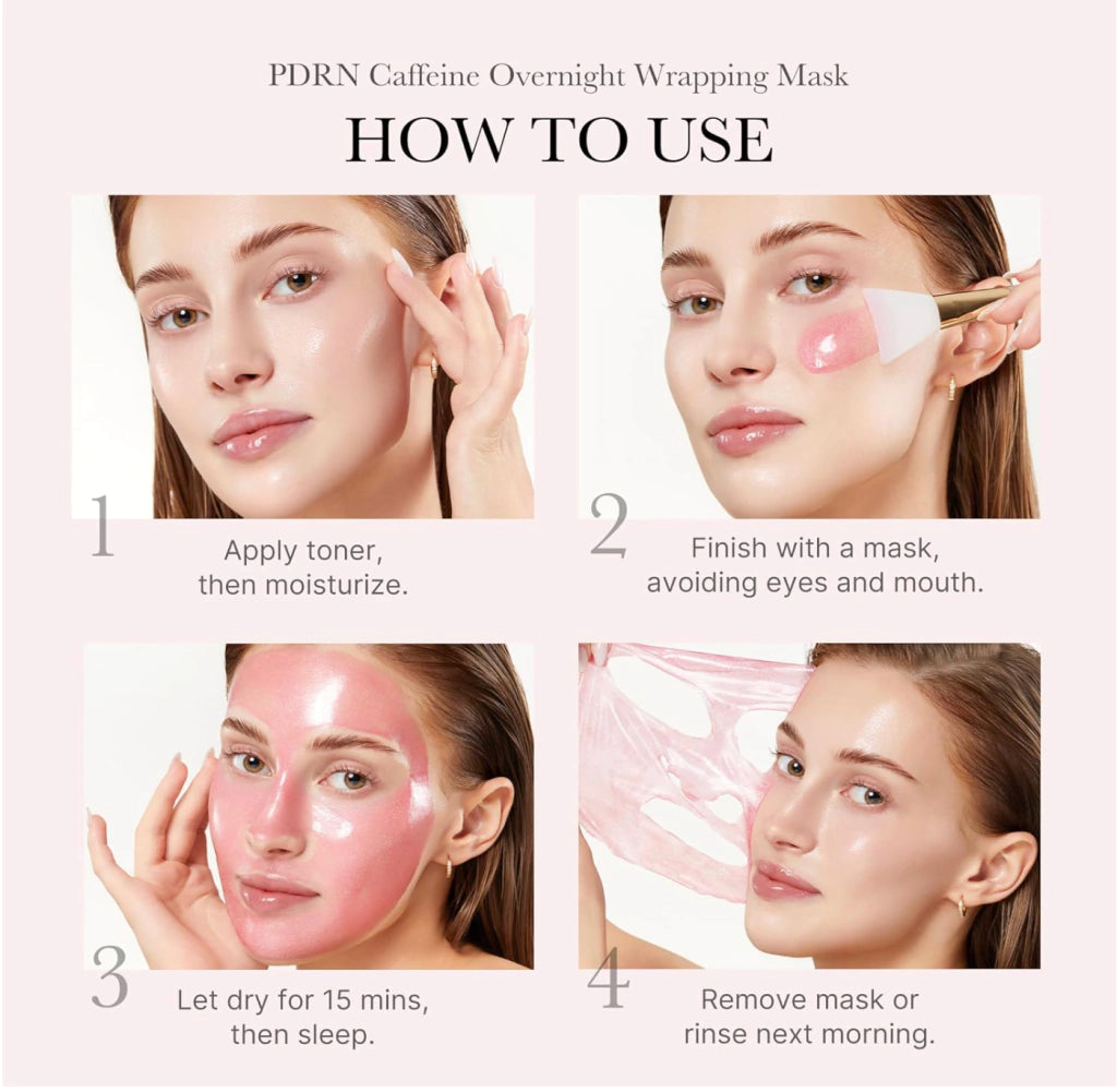 Medicube PDRN Pink Collagen Caffeine Night Wrapping Mask