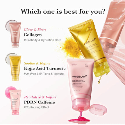 Medicube PDRN Pink Collagen Caffeine Night Wrapping Mask