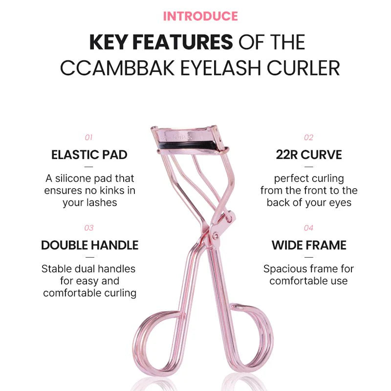 CCAM BBAK Pink Eyelash Curler- Rizador de Pestañas