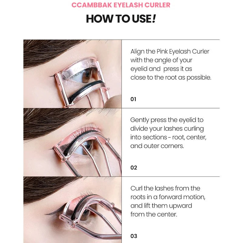 CCAM BBAK Pink Eyelash Curler- Rizador de Pestañas