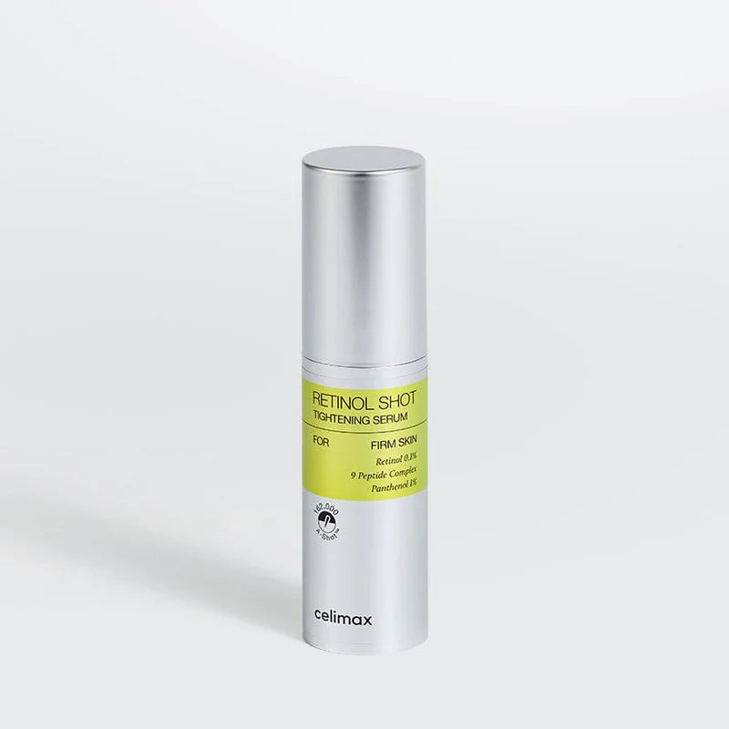 celimax The Vita A Retinol Shot Suero tensor con retinol puro de vitamina A, péptido, minimizador de poros, arrugas y líneas finas