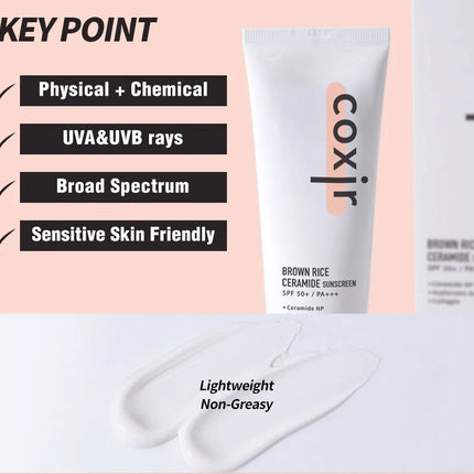 Coxir Brown Rice Ceramide Sunscreen - 50ml