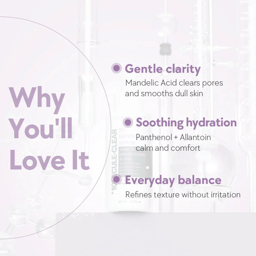 Nineless Molecule-Clear 5% Mandelic Acid Serum 30ml