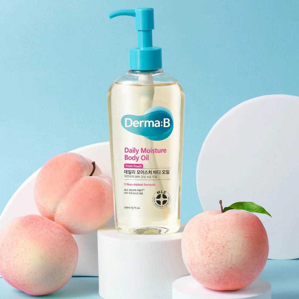 Derma:B Daily Moisture Body Oil Fresh Peach 200ml