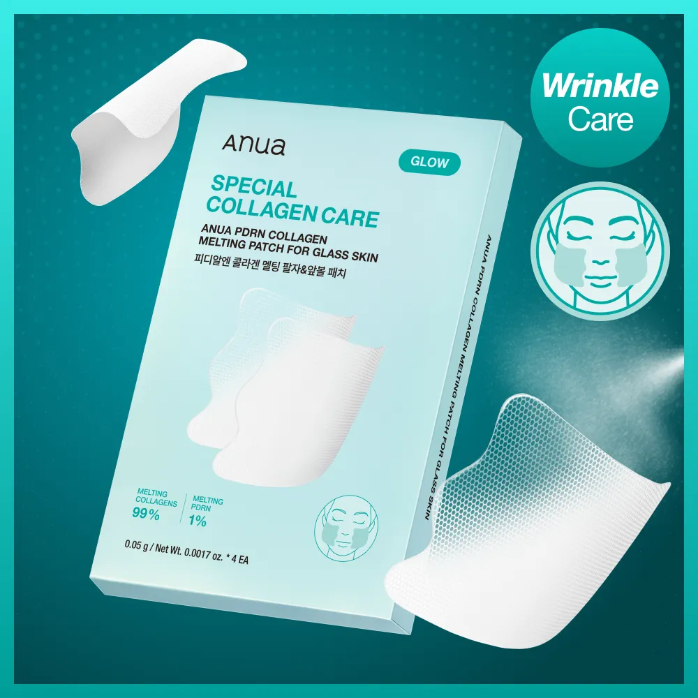 ANUA PDRN Collagen Melting Patch for Glass Skin – Parches de Colágeno y PDRN para Líneas de Expresión