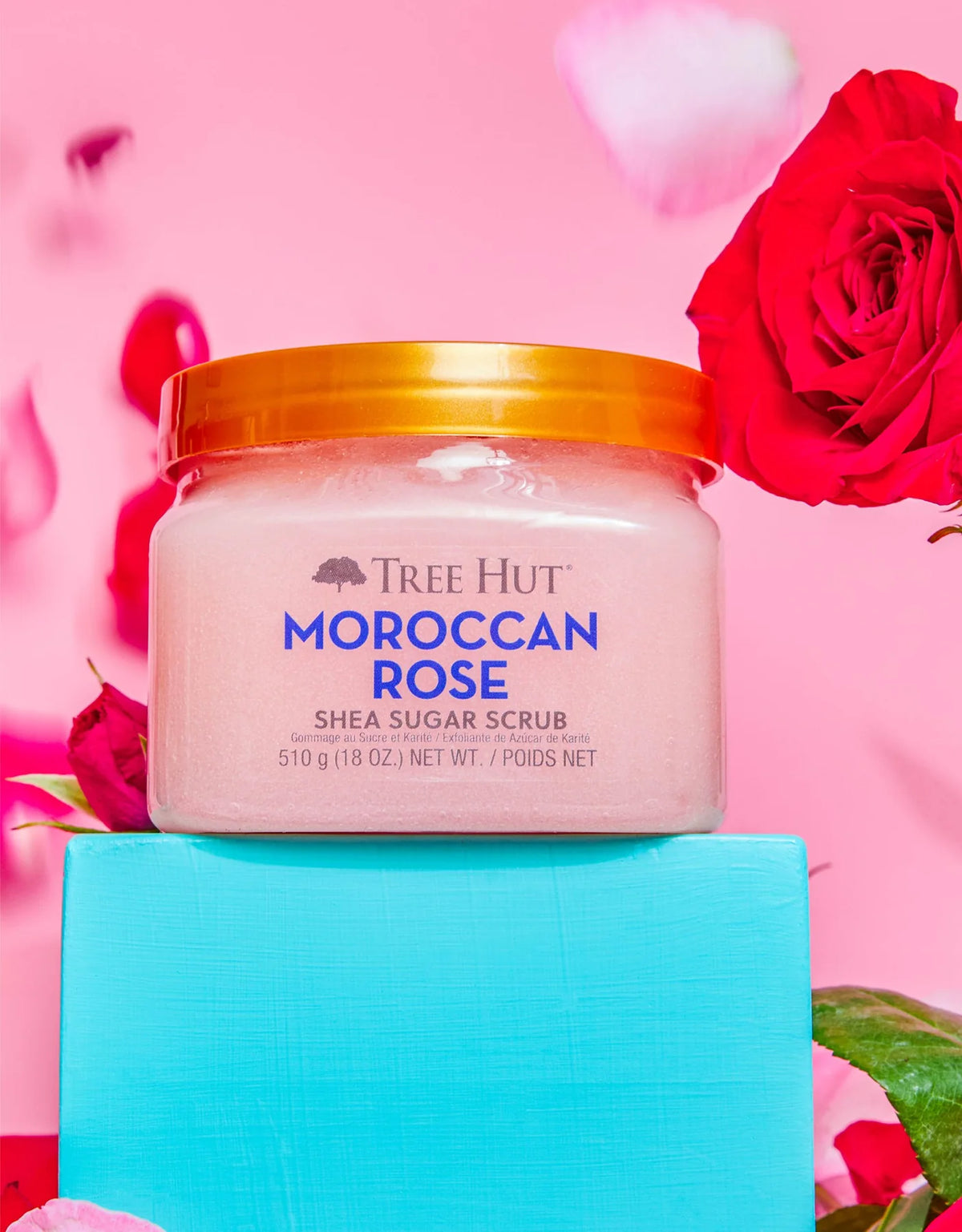 Tree Hut Exfoliante de azúcar y Moroccan Rose 510g