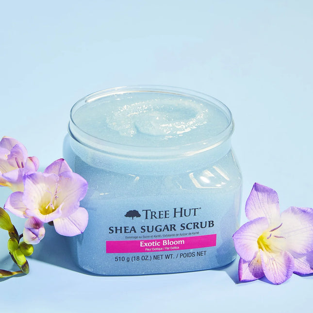 Tree Hut Exfoliante de azúcar y karité de Exoctic Bloom