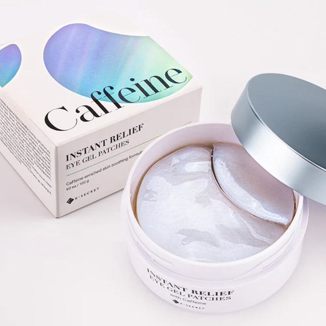 K-Secret Parche de gel CAFFEINE Instant Relief Eye Gel Patches 60unidades