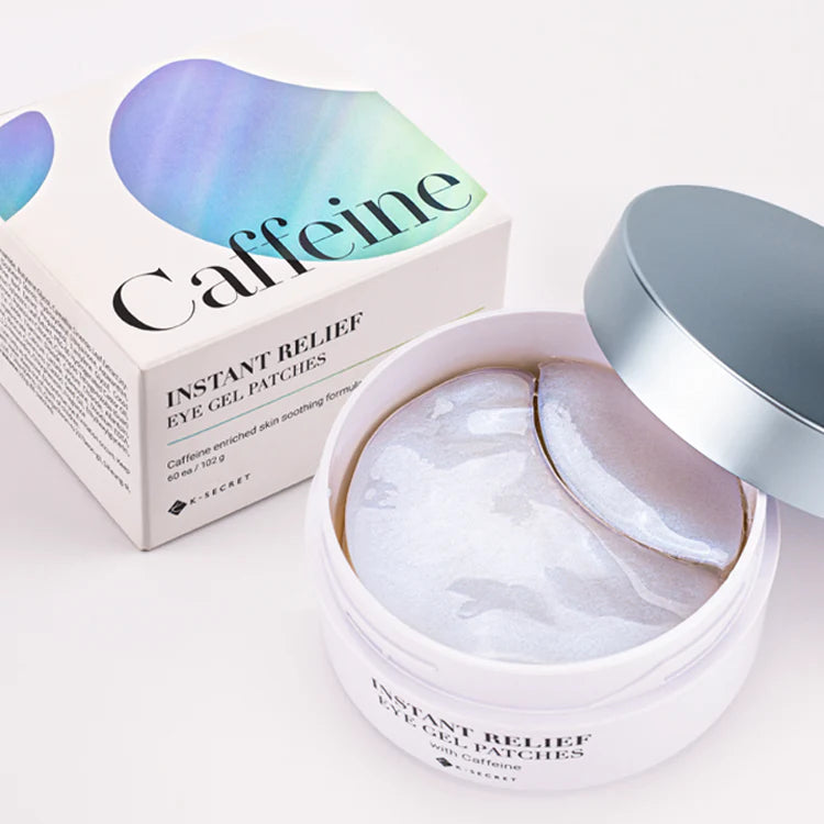 K-Secret Parche de gel CAFFEINE Instant Relief Eye Gel Patches 60unidades