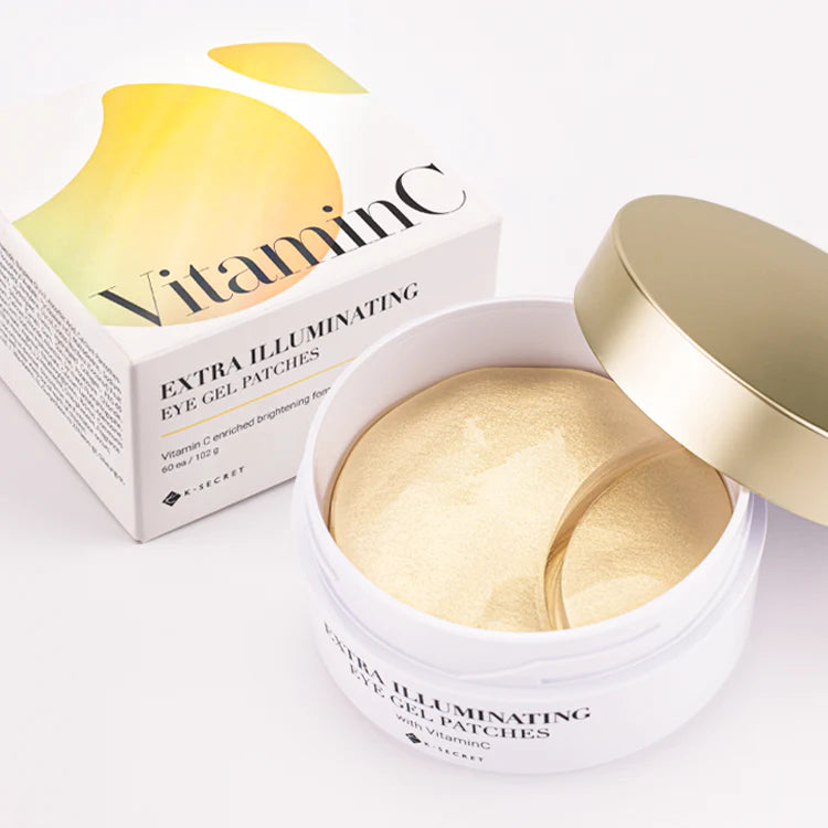 K-Secret Parche de gel VITAMIN C Extra Illuminating Eye Gel Patches 60unidades