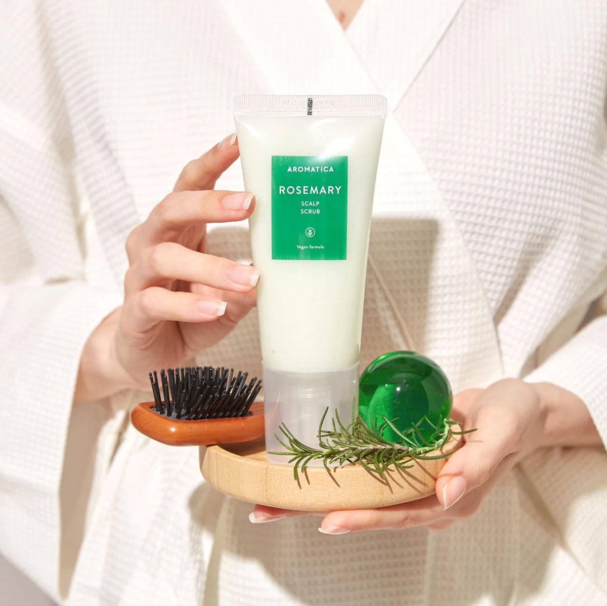Aromatica Exfoliante de cuero cabelludo de romero 165g