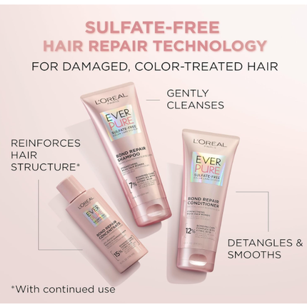 Loreal EverPure Acondicionador fortalecedor de enlaces sin sulfato