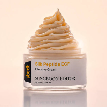 SUNGBOON EDITOR Silk Peptide EGF Intensive Cream – Crema Reafirmante con Péptidos y EGF 50 ml