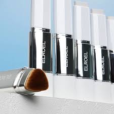 ELROEL BLANC Cover Cream Stick V - Base de maquillaje coreana que cambia de color con brocha desmontable, cobertura de media a completa
