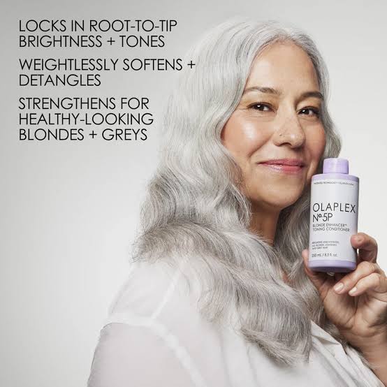 OLAPLEX Nº.5P Blonde Enhancer™ Toning Conditioner – Acondicionador Matizante para Cabello Rubio y Gris 250ml