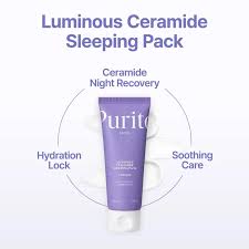 Purito Luminous Ceramide Sleeping Pack 100ml Crema de recuperación nocturna con cinco ceramidas