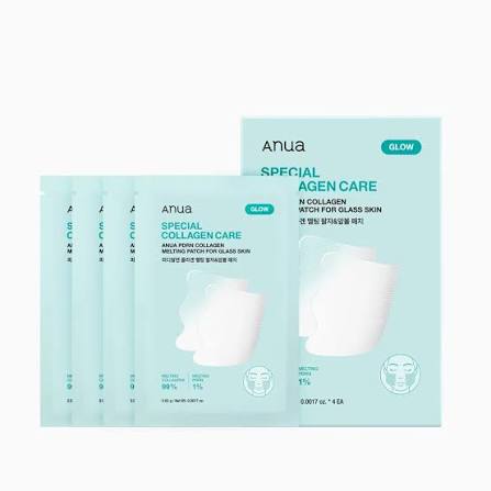 ANUA PDRN Collagen Melting Patch for Glass Skin – Parches de Colágeno y PDRN para Líneas de Expresión