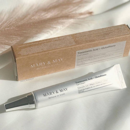 Mary&May Crema de ojos con ácido tranexámico + glutatión 30g