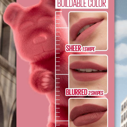 Maybelline Tinte labial mate de larga duración Super Stay Teddy Tint