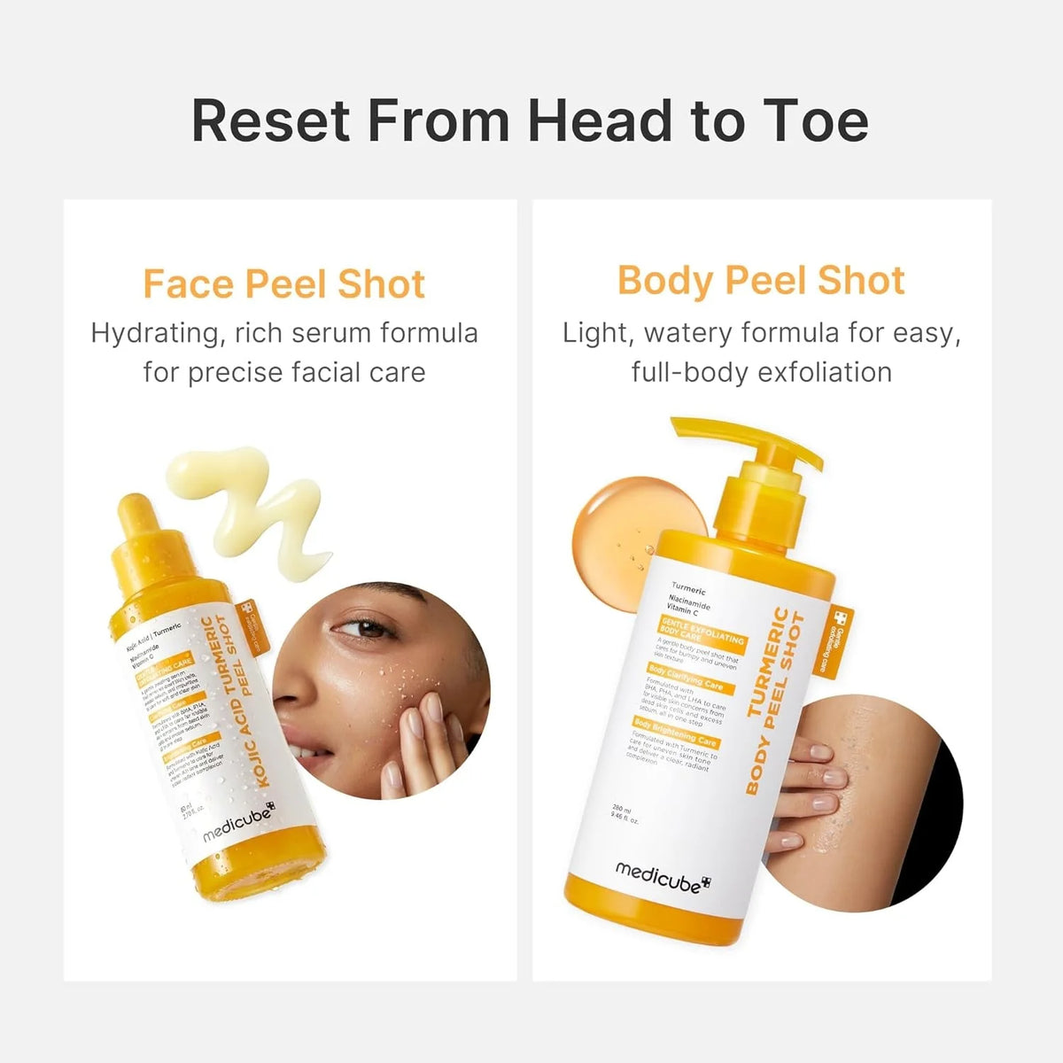 Medicube Kojic Acid Turmeric Peel Shot – Exfoliante Iluminador 80 ml