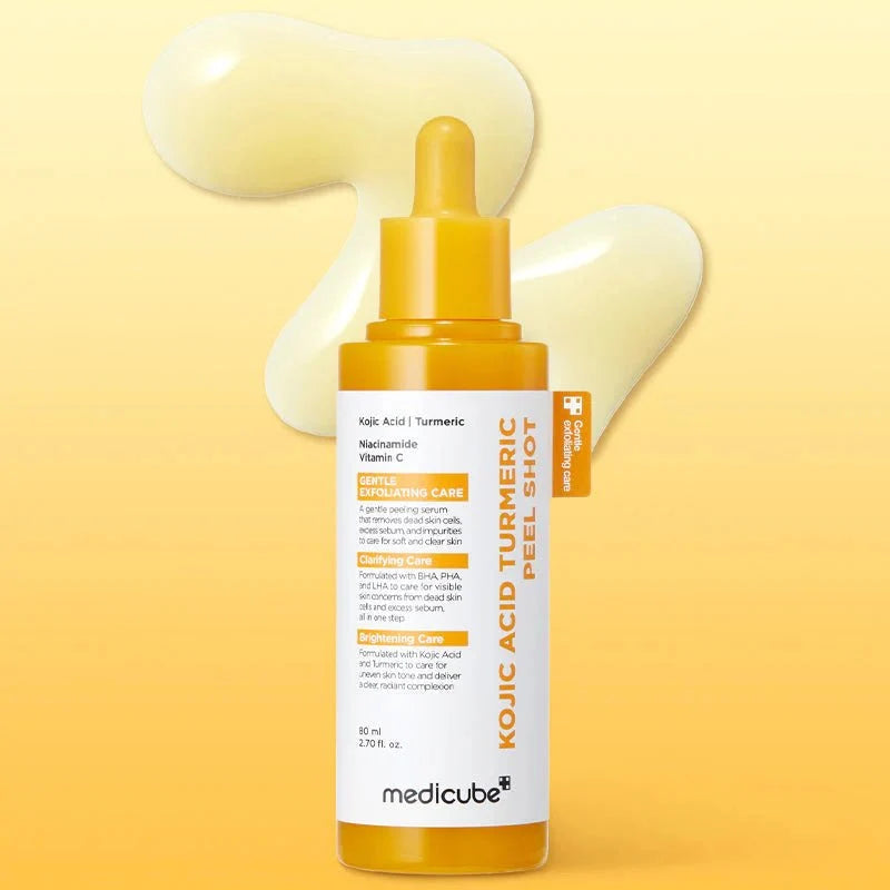 Medicube Kojic Acid Turmeric Peel Shot – Exfoliante Iluminador 80 ml