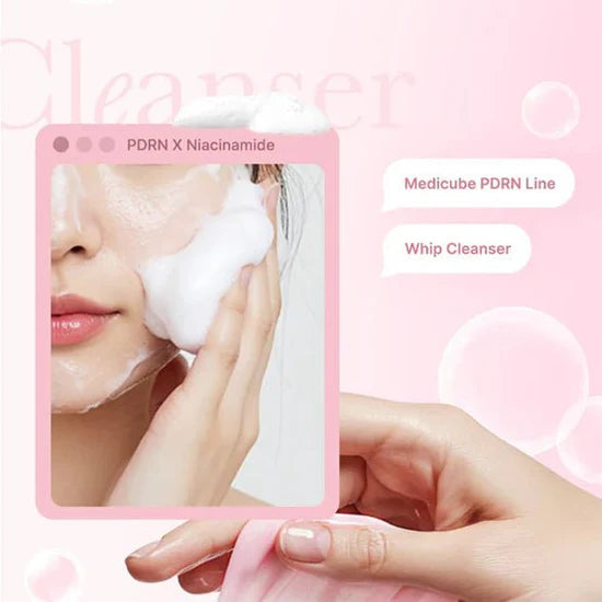 Medicube PDRN Pink Niacinamide Whip Cleanser 120g
