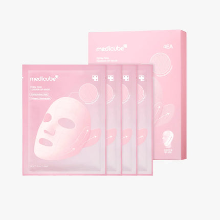 Medicube PDRN Pink Tension Up Mask – Mascarilla Tensora para Rostro y Mandíbula 4u