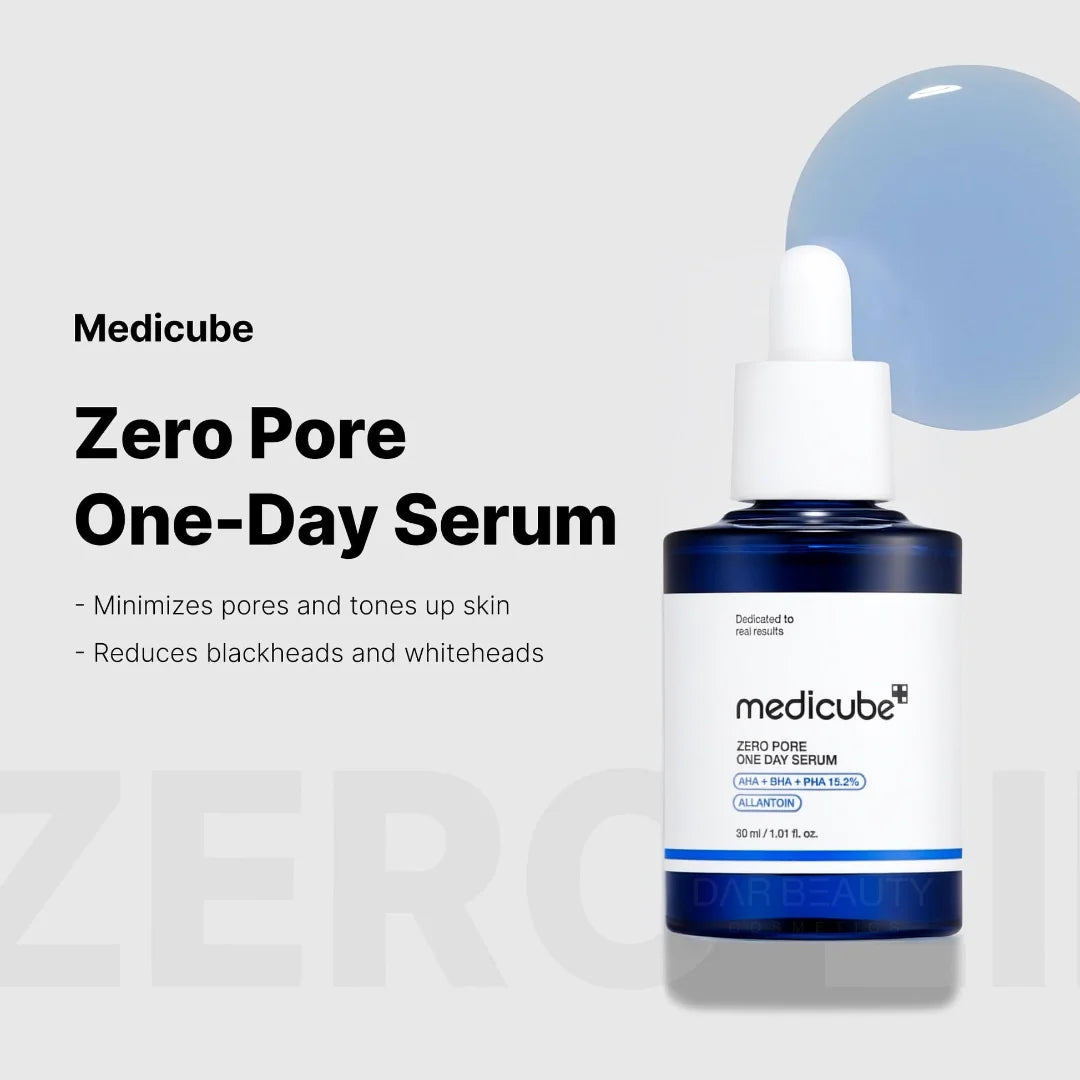 Medicube Zero Pore One Day peptide serum Suero exfoliante y reafirmante de poros