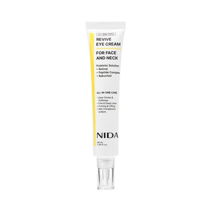 NIDA Revive Eye Cream For Face And Neck –Crema Reafirmante para Ojos, rostro y Cuello 40ml