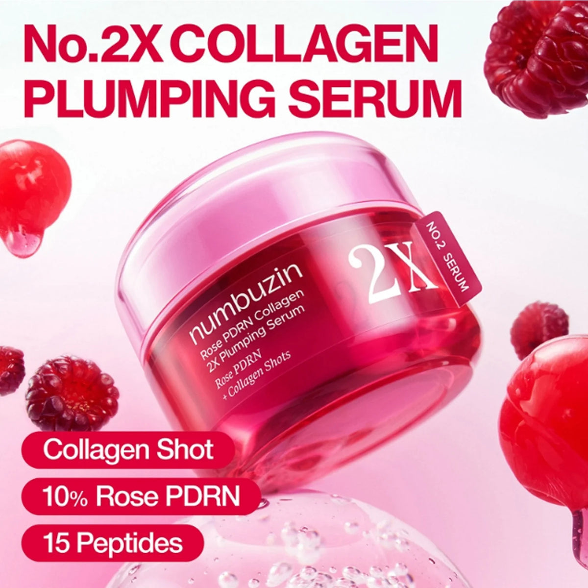 numbuzin No.2 Rose Pdrn Collágeno 2x Plumping Serum 30 ml