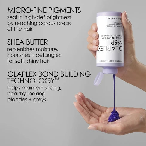 OLAPLEX Nº.5P Blonde Enhancer™ Toning Conditioner – Acondicionador Matizante para Cabello Rubio y Gris 250ml