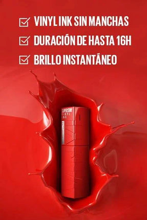 Maybelline Super Stay - Lápiz labial líquido Vinyl