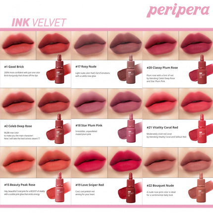Peripera Ink the Velvet Longwear Lip Tint - Tinta de Labios