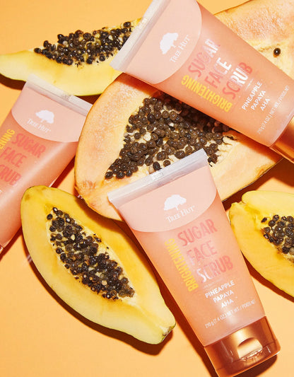 Tree Hut Exfoliante facial iluminador de piña y papaya