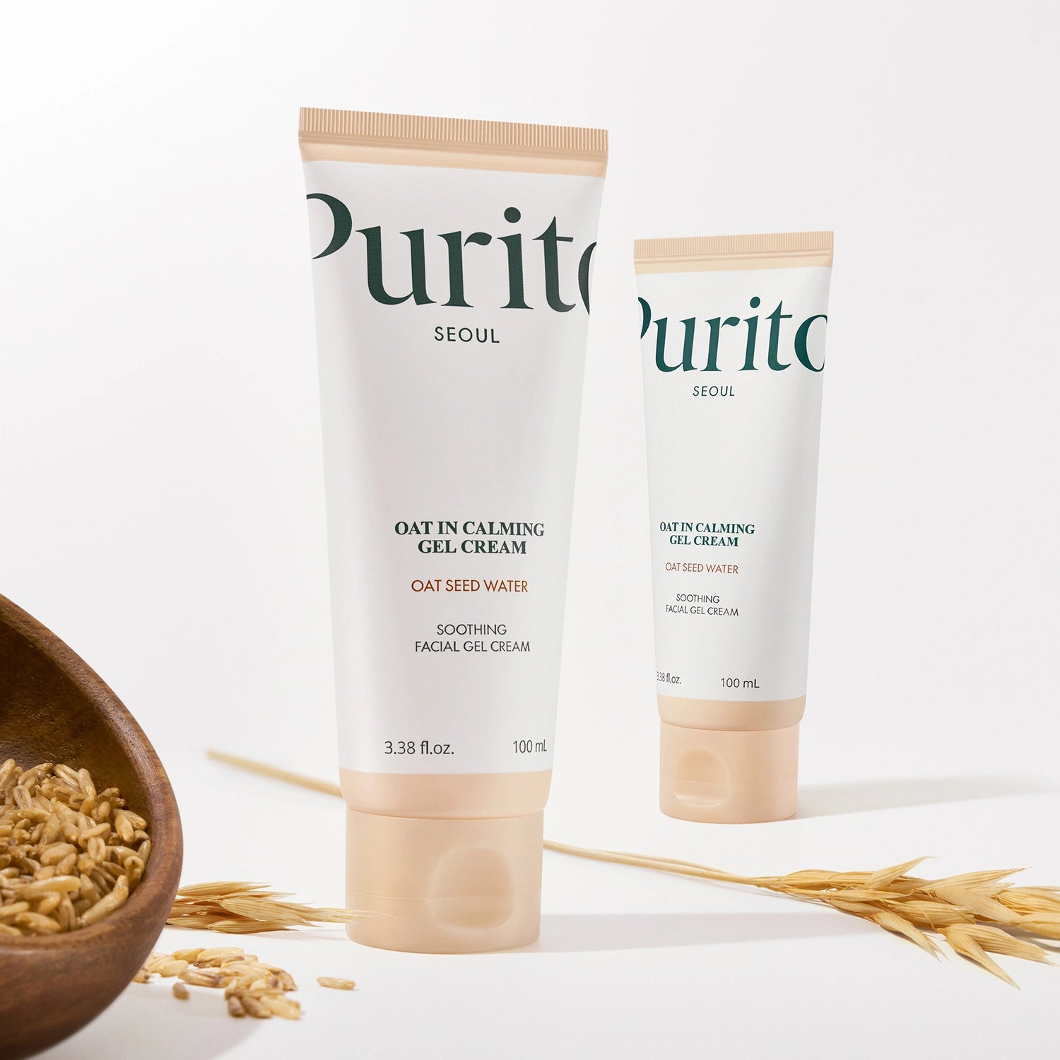 Purito Limpiador facial exfoliante de avena 150ml, lavado facial diario hidratante con arcilla exfoliante suave que minimiza los poros