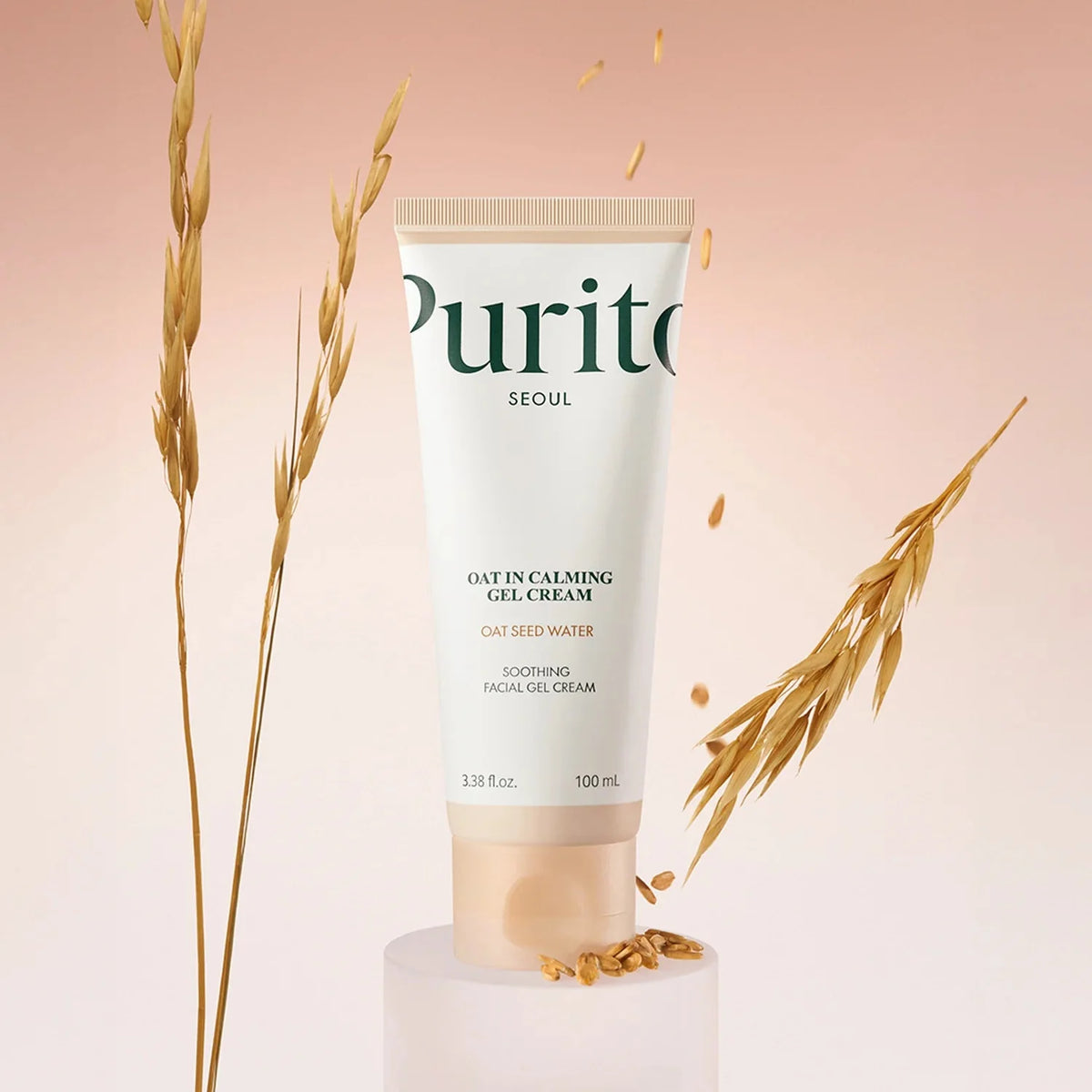 Purito Limpiador facial exfoliante de avena 150ml, lavado facial diario hidratante con arcilla exfoliante suave que minimiza los poros