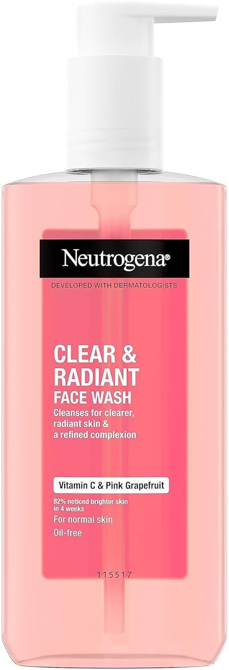 Neutrogena Clear and Radiant Facial Wash, White