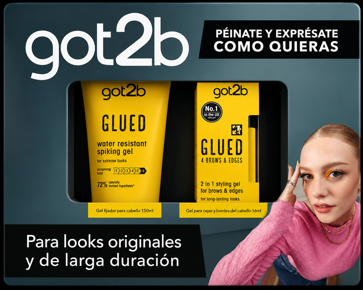 Got2b Set de Gel fijador 150ml + gel para cejas 16ml