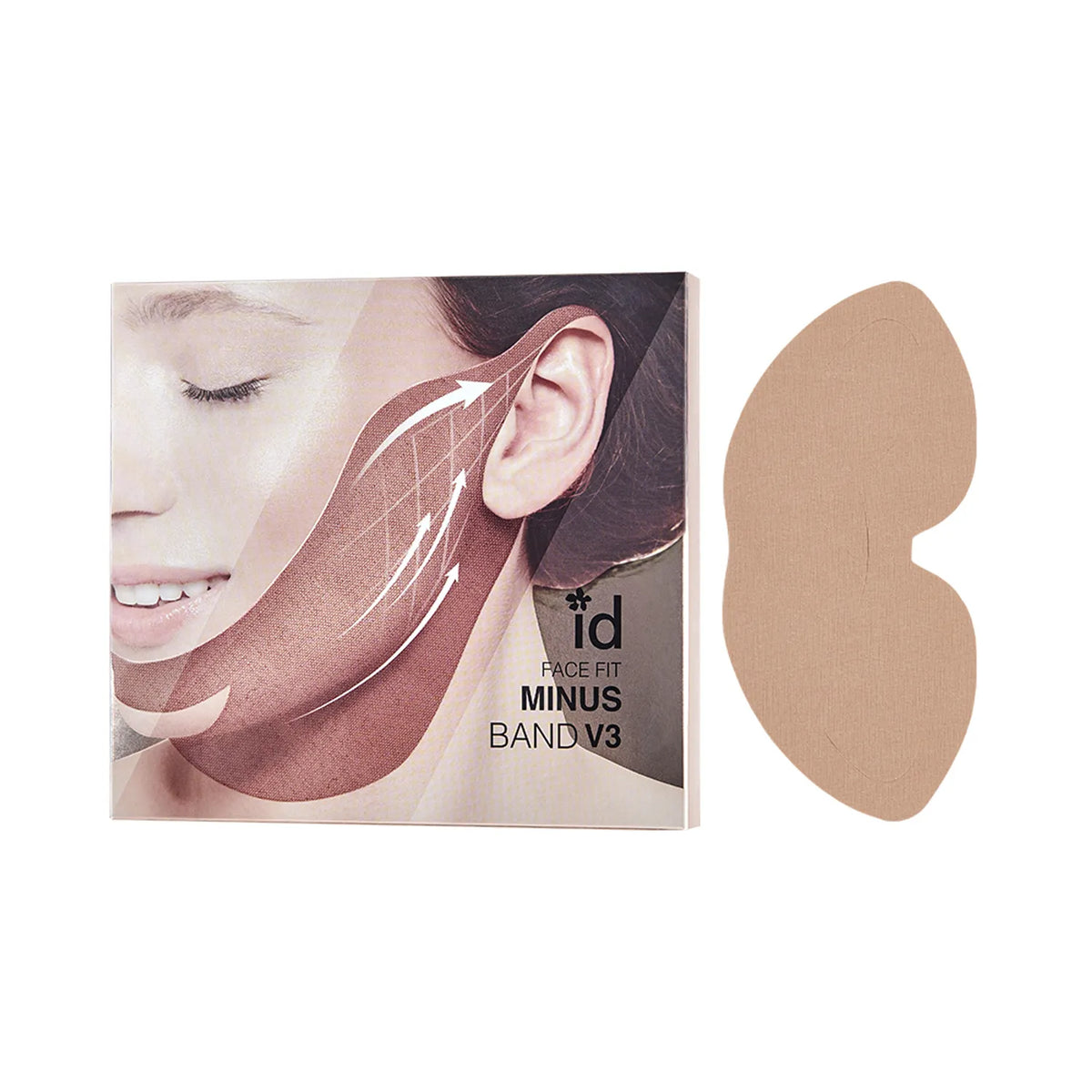 idplacosmetics Face Fit Minus Band V3 4unidades - Banda de máscara de hidrogel para una línea en V contorneada