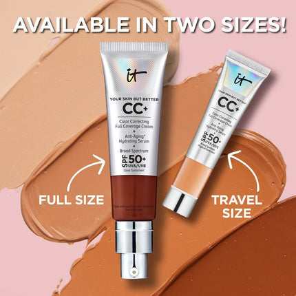 IT Cosmetics  Mini CC+ Cream Full Coverage Color Correcting Foundation with SPF 50+ 12ml