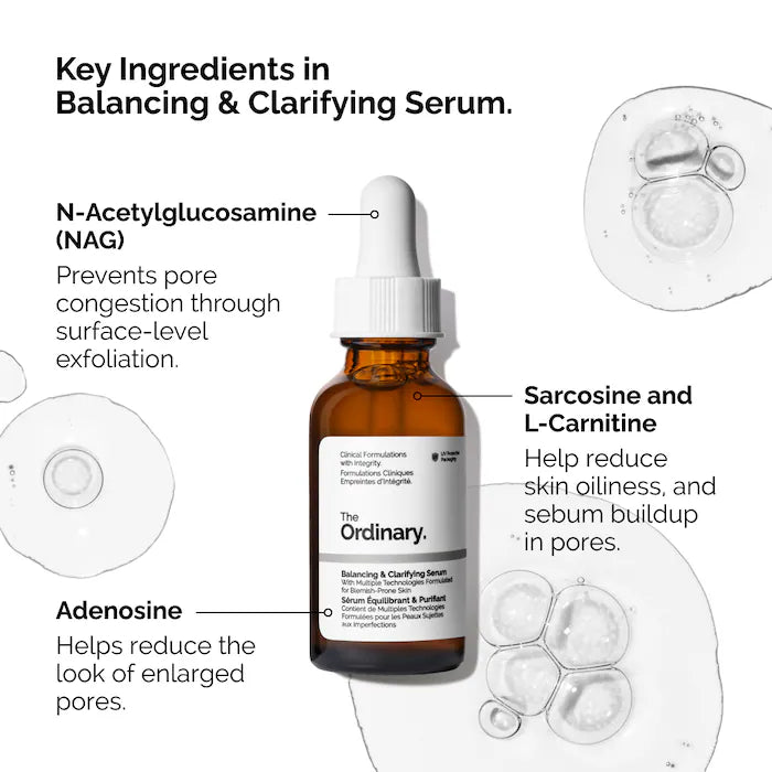 The Ordinary Balancing & Clarifying Serum -Suero equilibrante y aclarante para pieles con imperfecciones