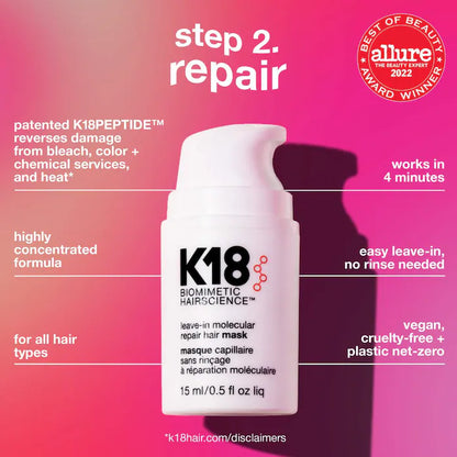 K18 Mini Damage Repair Essentials Hair Set