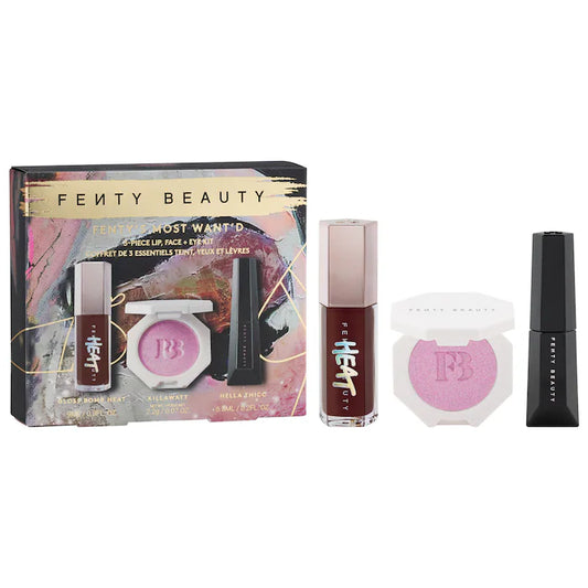 Fenty Kit de 3 piezas para labios, rostro y ojos Most Want'd