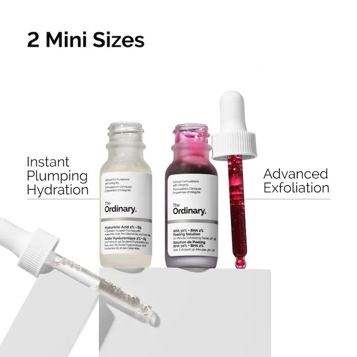 The Ordinary The Resurface & Hydrate Set with Hyaluronic Acid + AHA (minis)