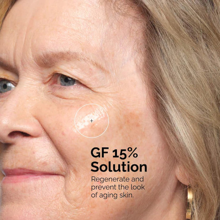 The Ordinary  Suero GF 15% para una reparación visible de la piel y las arrugas